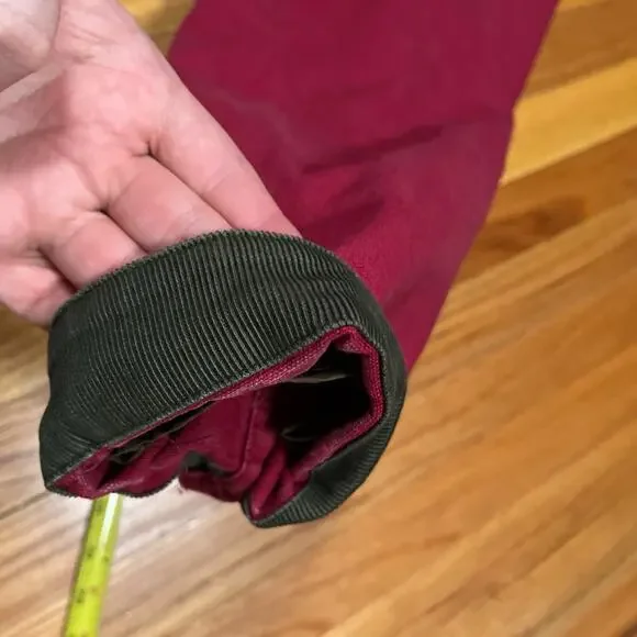 Womens Vintage LL Bean Chore Barn Coat T540 Red Made in USA Removable Wool Liner - Picture 14 of 15